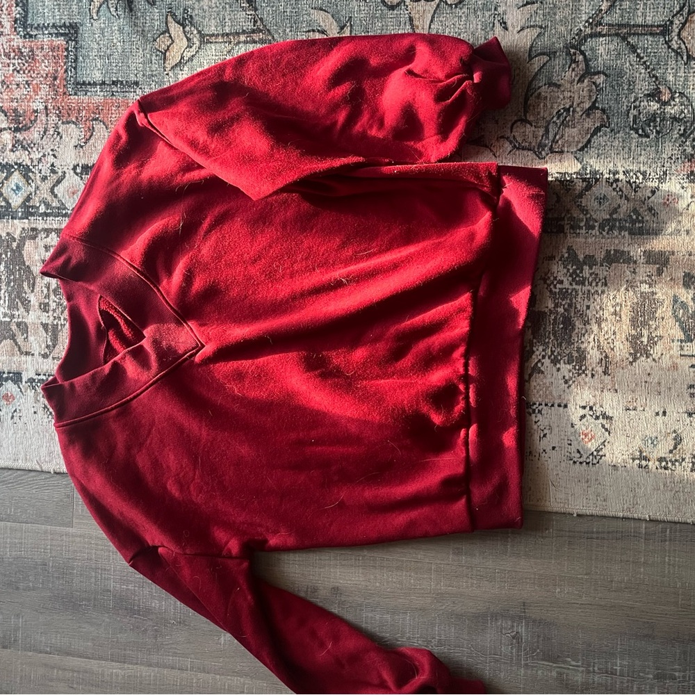 Red Pullover Sweatshirt